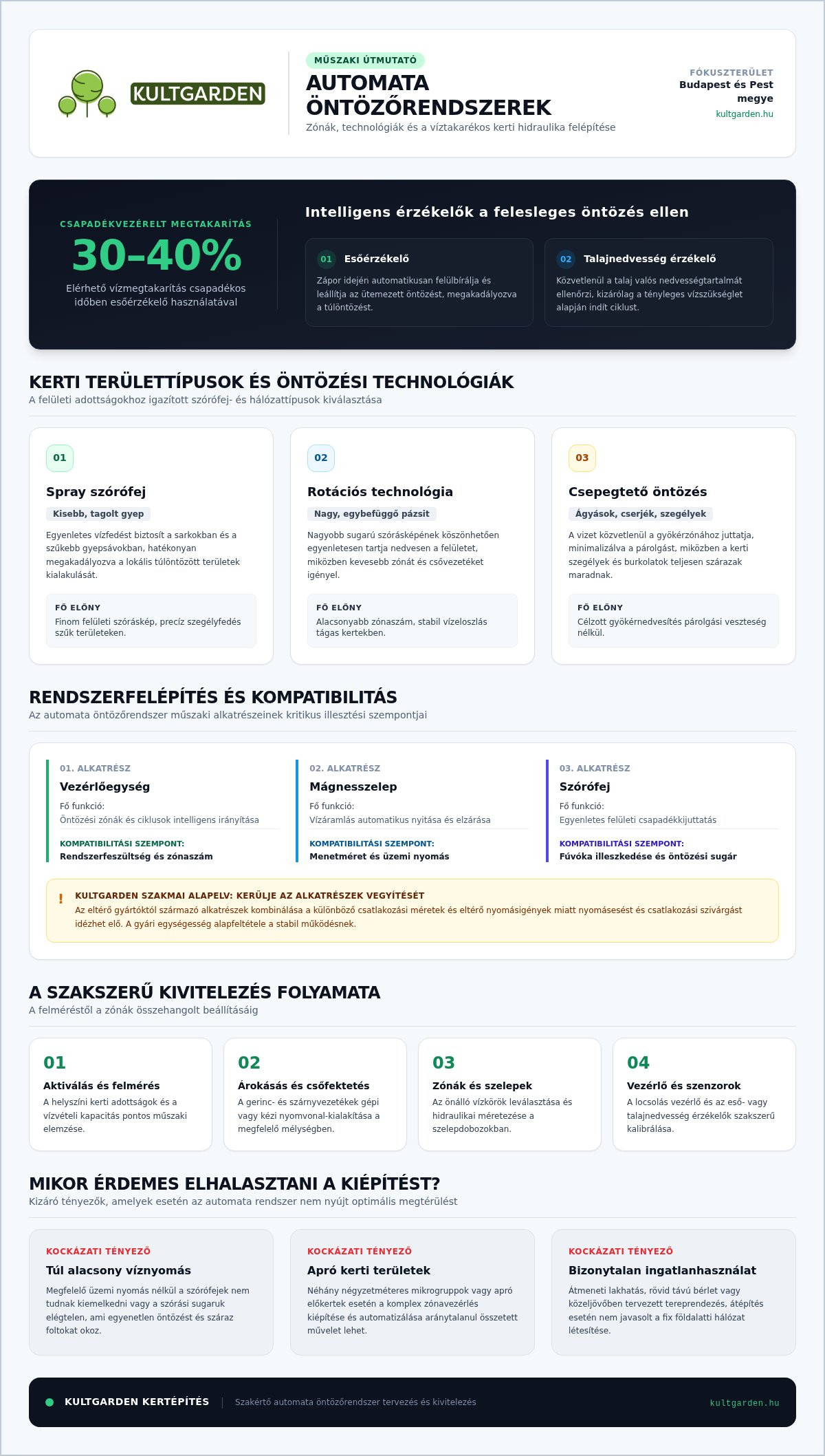 Automata öntözőrendszerek 2026-os árai és telepítési költségei